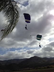 skydive landing